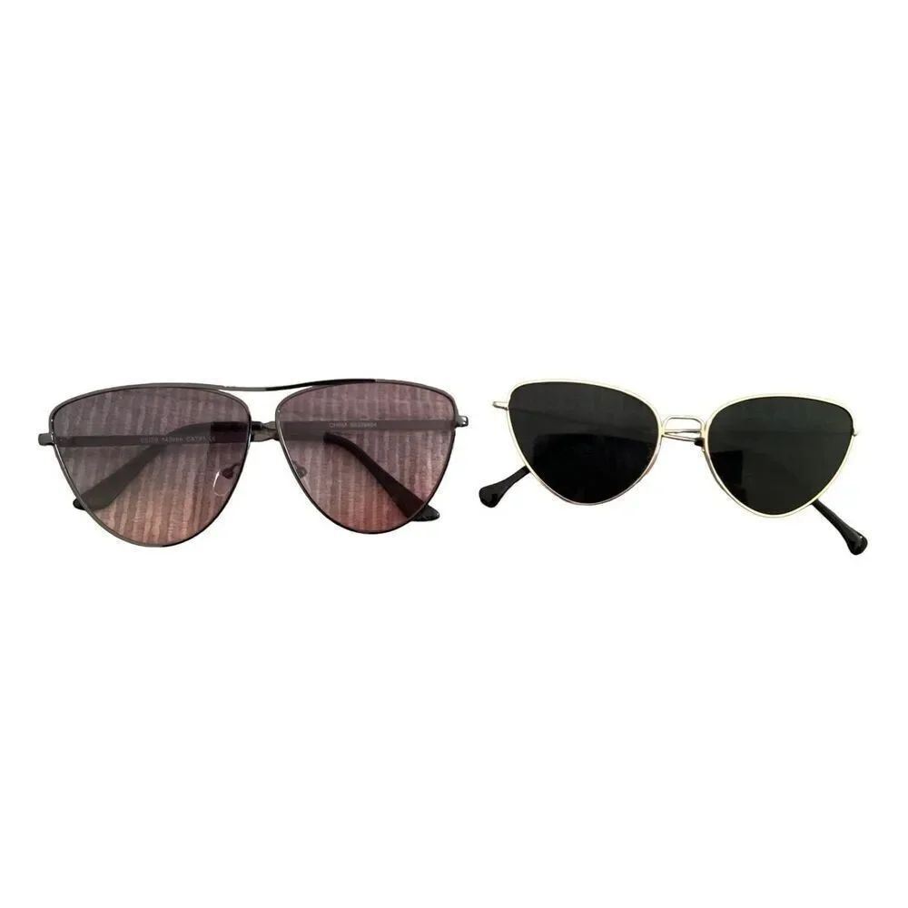 Lot of 2 Cat Eye Sunglasses Beach Coastal Vacation